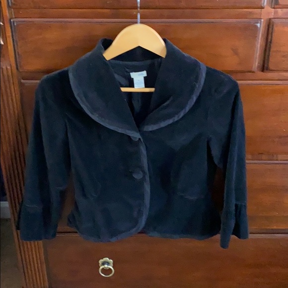 Vintage Anthropologie Odille Vintage Velvet Jacket Size 4 - Picture 1 of 6